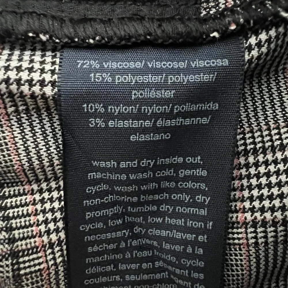 B1 -- NWT multi-color TOMMY HILFIGER stretch plaid flex pants women's size 2 $89 - Picture 7 of 8